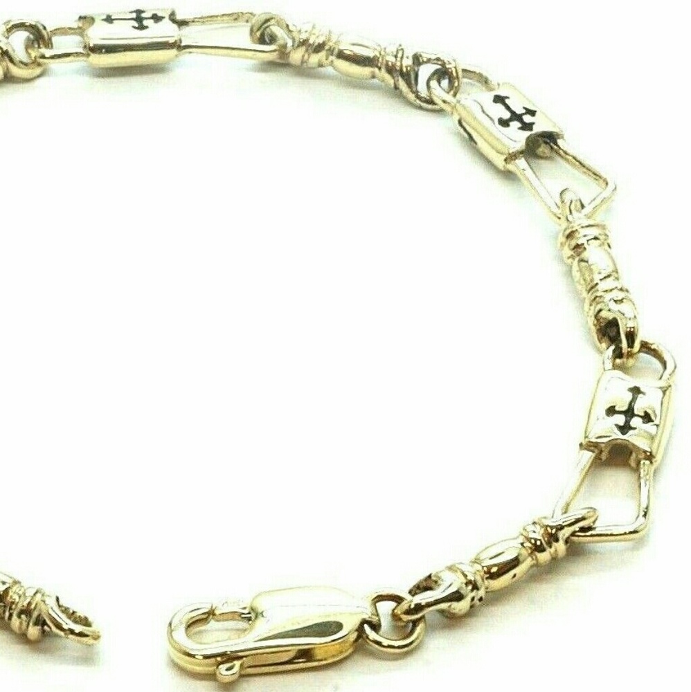 Fishers of Men Acts Bracelet Budded Cross 8 in